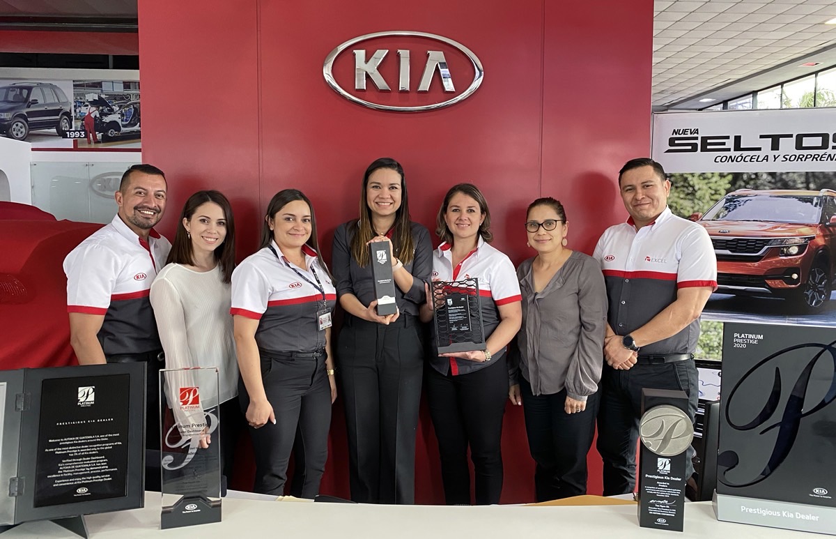 KIA MOTORS GUATEMALA RECIBE PREMIO PLATIUM PRESTIGE AWARD 2020